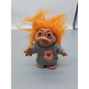 Vintage Troll Doll 5" Dam 1986 Basketball "Slam Dunker" Orange Hair